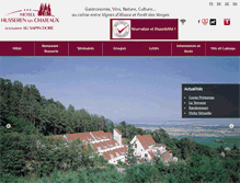 Tablet Screenshot of hotel-husseren-les-chateaux.com